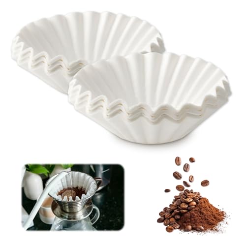 200 Stück Korbfilter Kaffeefilter 80/200mm Papierfilterkorb Kaffeefilterpapier Kaffee filter Kompatibel mit Beem Philips Cuisinart Gastroback