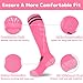 Olreco Pink Soccer Socks Women Girls Soccer Socks Youth Pink Softball Socks Youth Baseball Socks Football Accessories for Women