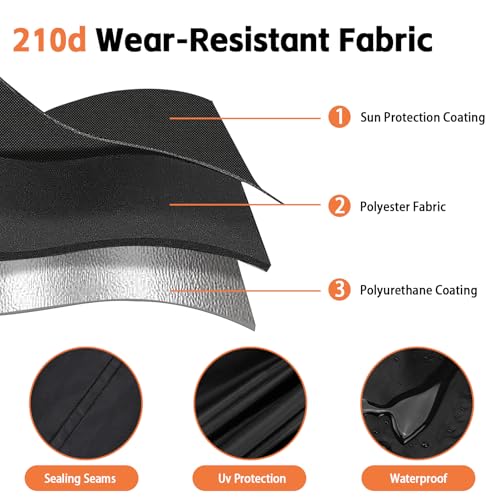 WGIDSKKI Faltgarage für Fahrradanhänger, Fahrradanhänger Abdeckung mit Winddichtes Und mit UV-Schutz, 210D Oxford-Gewebe Wasserdicht Abdeckung, Schwarz