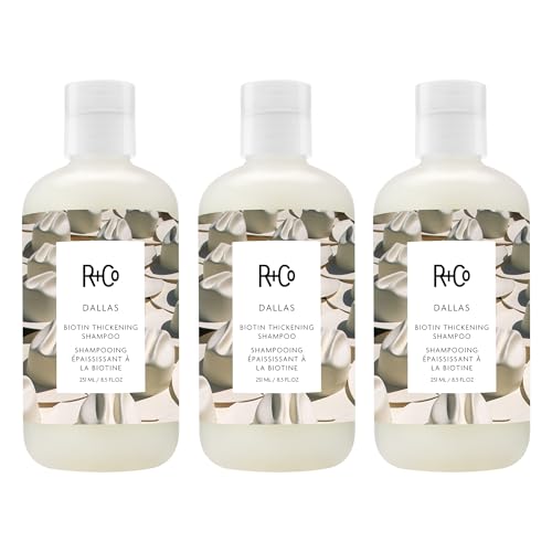 R+Co DALLAS Biotin Thickening Shampoo – 3 Pack, Volumizing &