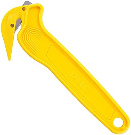 Pacific Handy Cutters DFC-364 Yellow Disposable Film Cutters and Tape Splitters - Set of 10 Hand Cutters by