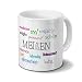 Produktbild Städtetasse Meißen - Motiv "Positive Eigenschaften" - Stadt-Tasse, Kaffeebecher, Mug, Becher, Kaffeetasse - Farbe Weiß