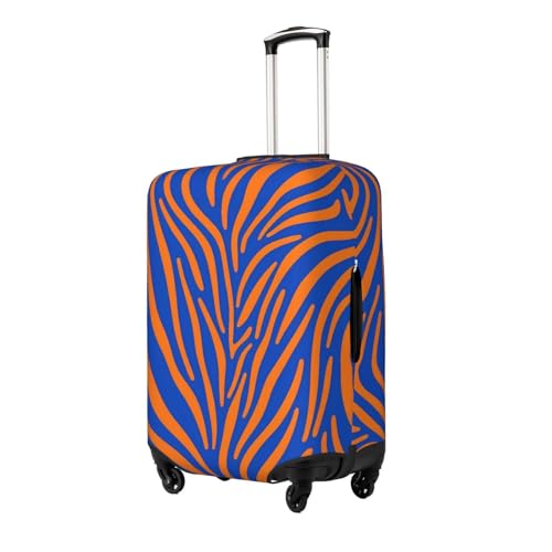 Stripe Orange Navy Luggage Covers For Suitcase Elastic Suitcase Cover Protector Scratch-Resistant Covers For 25-28 Inch Luggages L2