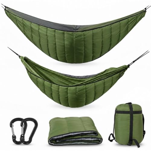 Camping Hammock Underquilt, Full Length Lightweight Warm Quilt 9.5 x 4.6 ft