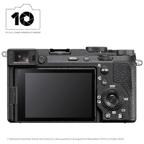 Sony Alpha 7C II Vollformat Systemkamera - 33 MP, Echtzeit-Autofokus, 10 B/s, 4K Video, neigbarer Touchscreen, kompakt & leicht (schwarz)