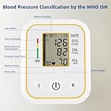 Rewing Blood Pressure Monitors CE Approved UK, Rechargeable Upper Arm Blood Pressure Machines for Home Use wiht Voice Broadcasting Accurate LED Display Heart Rate Detection 2x100 Records, Cuff 22-48cm - Image 6