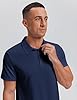 PINSPARK Mens Polo Shirt Performance Moisture Wicking Polo Shirts for Men UPF 50 Golf Shirts Quick Dry Casual Collared Shirt #1