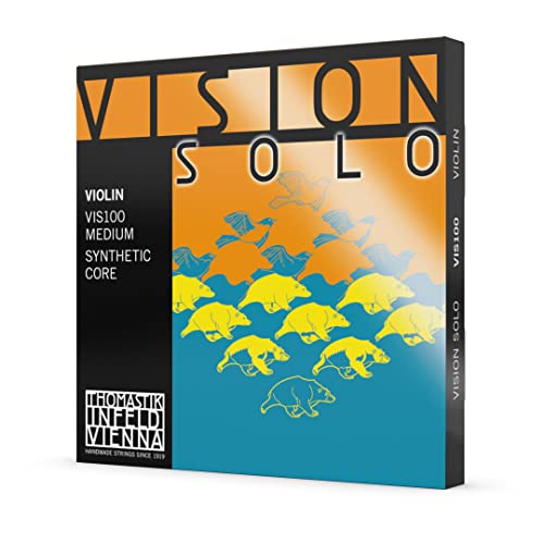 Thomastik-Infeld - Vision Solo - VIS100 - Zestaw 4 strun (D Alu) - 4/4 - Owijana aluminium - Napięcie 23kp/50.6lbs