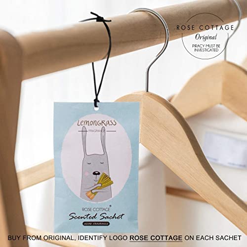 Rose Cottage 12 Packs Closet Air Deodorizer Freshener Scent Wardrobe Scented Sachets For Drawers Home Scented Potpourri Bags Storage Fragrance Lemongrass #TOP3