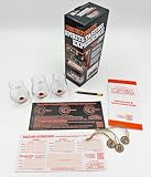 The Original Great Whiskey Challenge Bar Tasting Taste Test Kit - Blind Bourbon Spirits Ultimate Tasting Game - Bourbon Whiskey Vodka Rum Wine Tasting Set