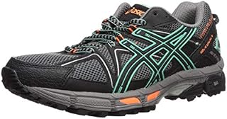 ASICS Women's Gel-Kahana 8 Running Shoe, Black/Ice Green/Hot Orange, 10 Medium US