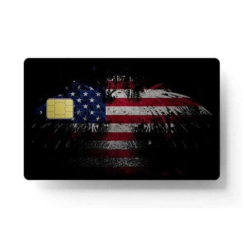 siayaharu Capas adesivas para cartão de crédito com chip pequeno, à prova d'água, antirrugas, remov