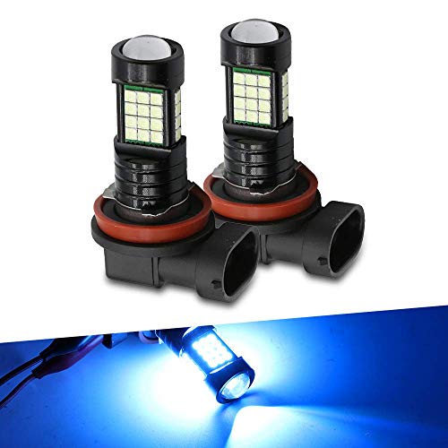H11 Ice Blue color 3030 SMD for Fog Lights with medium brightness, 2 bulbs