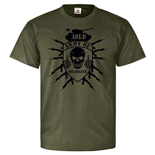 T-shirt humour pour homme Army of Deadline t-shirt rigolo coton manches courtes