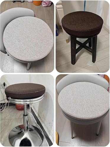 Coussin de tabouret rond anti-dérapant épais en mousse à mémoire de forme pour chaise de cuisine