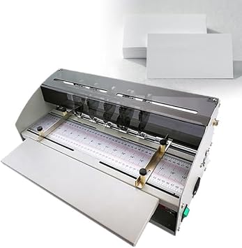 Electric Creaser Machine 3 in 1, 18" Paper Creaser for Cutting, Dotted Line & Creasing, Adjustable 1.0/1.2/1.5mm, for Cards Invitations Book Covers