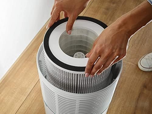 Soehnle Oczyszczacz powietrza AirFresh Clean 400 z 4-stopniowym systemem czyszczenia, oczyszczacz powietrza z filtrem Hepa i z węglem aktywnym, ze światłem UV-C, odpowiedni dla alergików