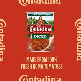 Contadina Diced Tomatoes, 14.5 oz (Pack of 12 Cans)