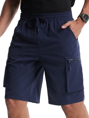 Image of Libin Men's Shorts Casual All Day Comfy Quick Dry Lightweight Cargo Hiking Shorts Breathable Outdoor Sports Travel