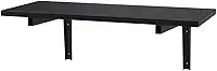 Mesa Dobrável Parede 90x39 MDF – Preto ou Branco (Preto)