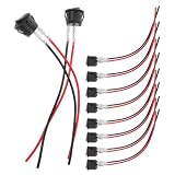 10 Stück Runder Schalter ein Schalter 2 Positionen 2 Pin mit Kabel