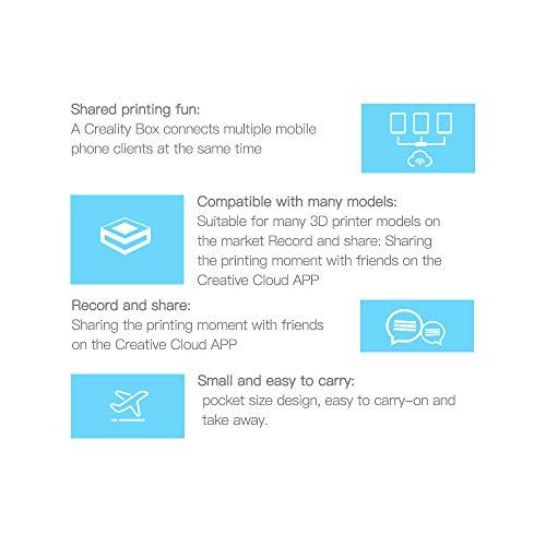 Btuty Creality WiFi Box Assistente inteligente original para impressora 3D Cloud Slice/Cloud Print/M