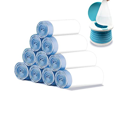 150 Pack Portable Travel Potty Chair Liners Bags Universal with Drawstring Training Toilet Seat...