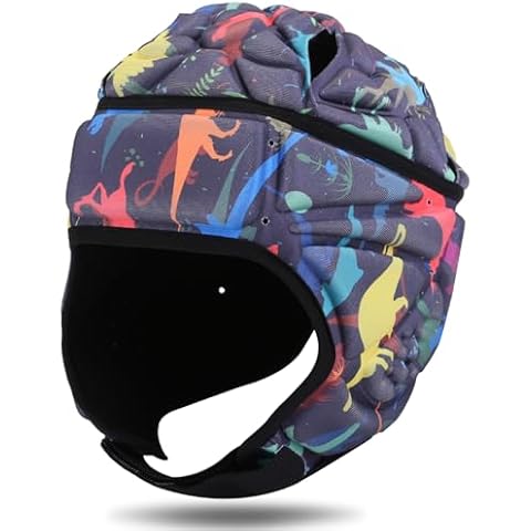 KRUI Soft Shell Helmet 7v7 Flag Football Helmet Scrump Cap Soft Padded Rugby Helmet Headguard Adjustable Breathable EVA Foam Impact Resistant for Youth Adults Cover
