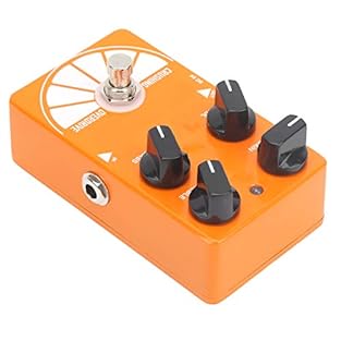【Versatile Control】 - Featuring four primary control knobs, including gain, treble, volume, and bass, this overdrive pedal allows you to precisely tailor your sound. The gain knob enables subtle enhancements or a more aggressive boost, while the treb...