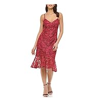 Guess Lace Midi with Flounce Hem Dress Vestido de cctel, Vino, 2 para Mujer : Amazon.es: Moda Guess Lace Midi with Flounce Hem Dress Vestido de cctel, Vino, 2 para Mujer : Amazon.es: Moda