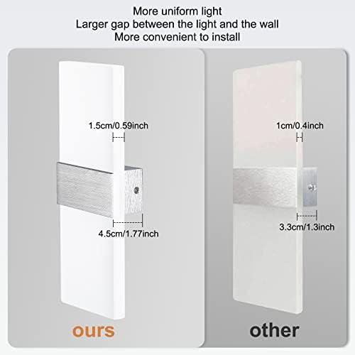 LED Wall Light Up Down Wall Lamp Modern Acrylic Wall Lights Sconce for Living Room Lights Bedrooms Lamps Corridor Wall Lighting 12W Warm White