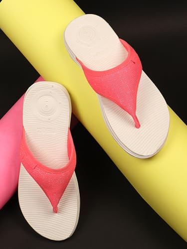 Image of URJO womens Trend-1 Women's Flipflops With Levirex for 40% Less Pressure Arch Support & Anti-skid Comfort By Neo Slipper
