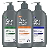 Dove Hand & Body Lotion, Men+Care Variety Pack – Rough Dry Skin Comfort with Shea Butter, Sensitive Skin Comfort with Aloe Vera, Everyday Skin Comfort with Jojoba Oil, 13.5 Oz Ea (3 Piece Set)