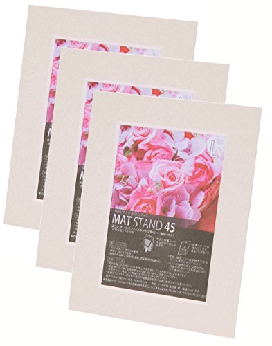 Chikuma フォトフレーム マットスタンド45 L かいはく 3冊セット 30110-3