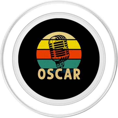 Oscar Microphone rétro des années 80 pour Homme et Enfant PopSockets PopGrip pour MagSafe – vue 2