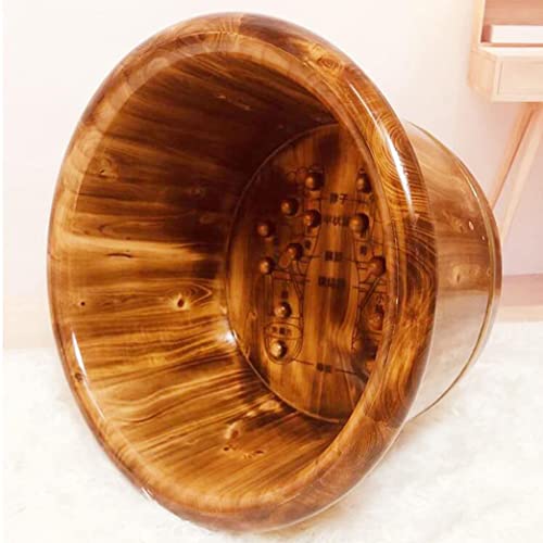 Spa de pies de madera maciza con masaje y acupresión miniatura 5