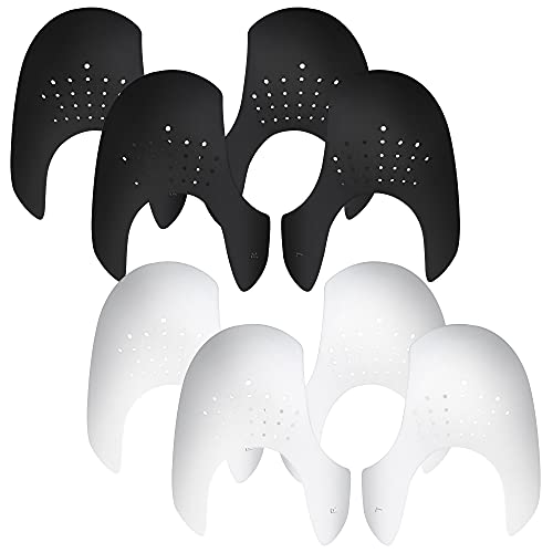 4 Pairs NURWOUE Shoes Crease Protectors for Air Force 1, Air Jordan 1 & More, Shoes Crease Guards, Against Shoes Creases, Toe Box Crease Preventers (Men’s 7-12, Women’s 5.5-8.5)