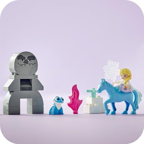 LEGO® DUPLO │ Disney Elsa ve Bruni Büyülü Ormanda 10418, 2 Yaş ve Üzeri Çocuklar için Elsa Mini Bebek Figürü İçeren Eğitici Oyuncak Yapım Seti, 31 Parça - Görsel 6