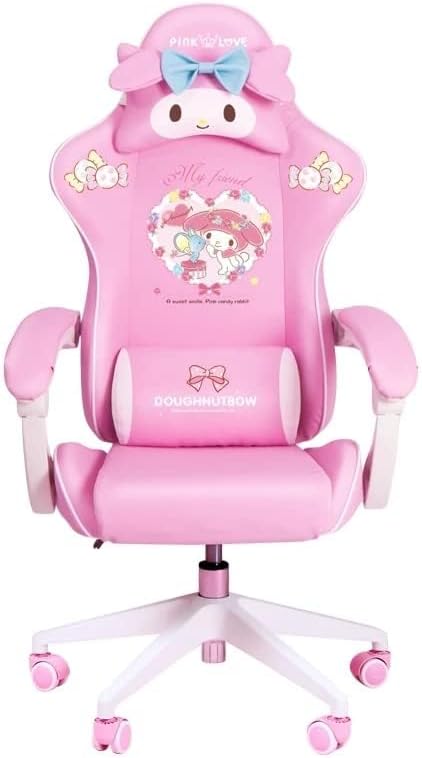 Amazon.com: FiTGS 2023 Lovely Chair Pink Chair Gaming Chair Silla Game ...