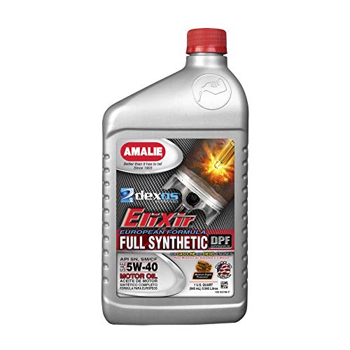 Aceite de motor AMALIE Elixir 5W-40 Full Sintético 1 Quart x12 miniatura 1