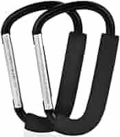 Ganchos Para Cochecito Pack De 2 - 6.3 Pulgadas, Aleación De Aluminio, Para Colgar Bolsas Y Compras