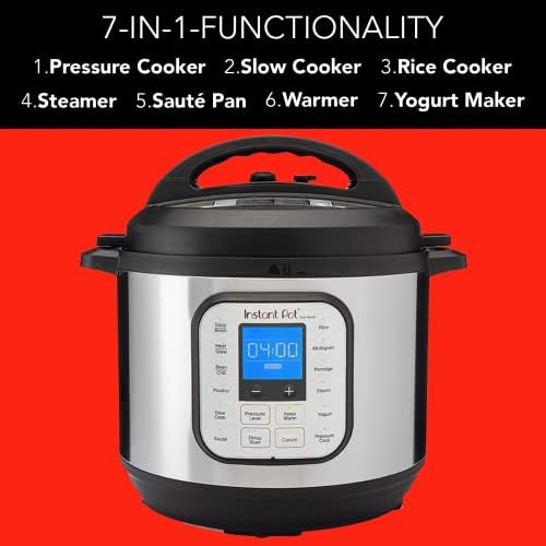 Instant Pot Duo Nova 7-in-1 Smart Cooker, 5.7L - Slow Cooker, Rice Cooker, Sauté Pan, Yoghurt Maker, Steamer and Food Warmer & Ceramic Non-Stick Inner Pot - 5.7 Litre