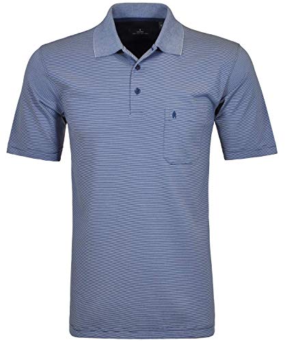 Preisvergleich Produktbild Ragman Herren Softknit-Polo fein gestreift M, Taube-073