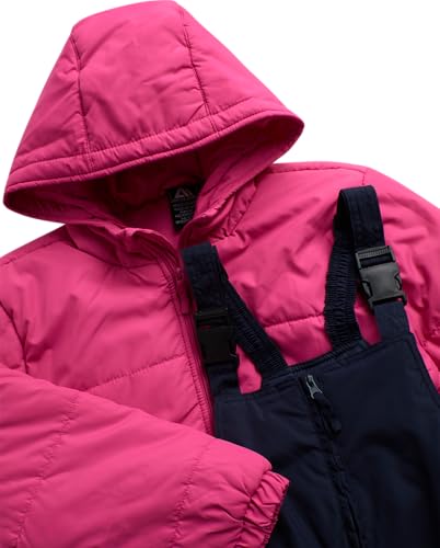 kids39 ski set  2 piece unisex boys39 and girls39 insulated waterproof snow bib with hooded jacket 4-18