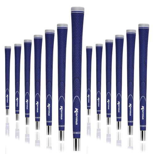 Karma Neion II Golf Grips, Blue, Men's Standard Size, 13 Pack