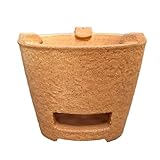 Holzkohlegrill aus Ton, hitzebeständig, leicht zu reinigen, Retro-Kochtopf für Tee und Grillen, perfekt für Zuhause und Camping, mehrere (17 cm)