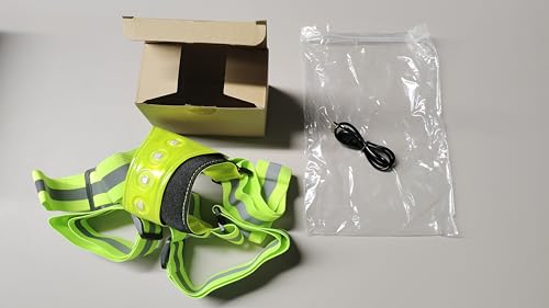 Chaleco reflectante para correr con sistema de iluminación activa LED