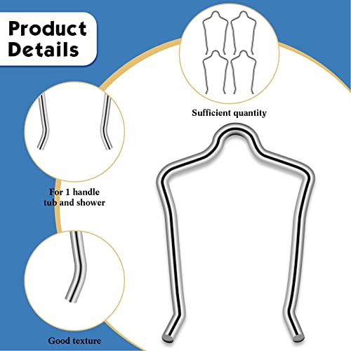 4 Pieces 96914 Retainer Clip, Replacement Cartridge Repair Clips Compatible With Moen 1222 Faucet Value, Cartridge Removal Tool For One-Handle Posi Temp Tub Shower Faucet Cartridge Replacement #TOP2