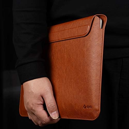 DPOB MacBook Sleeve 13" Ultra Thin Waterproof and Shockproof Magnetic Case for MacBook Pro 13" (2016-2020) / MacBook Air 13" (2018-2020) (13 Inch, Brown)