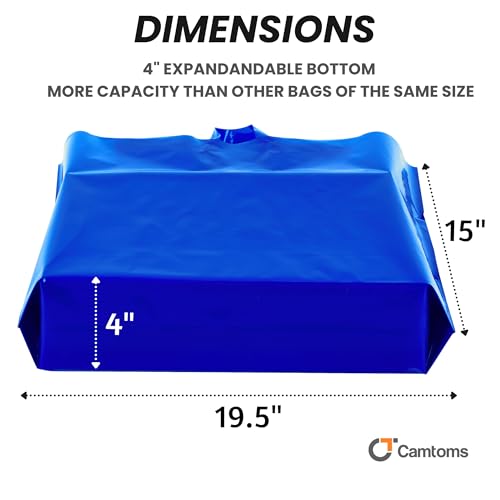Large Plastic Shopping Bags with Handles - Extra Large Shopping Bags for Small Business– Extra Thick 3 Mil Black Merchandise Bags, for Boutique & Retail – Bulk Heavy Duty Glossy Gift Bags (60, Blue) - Thumbnail 3